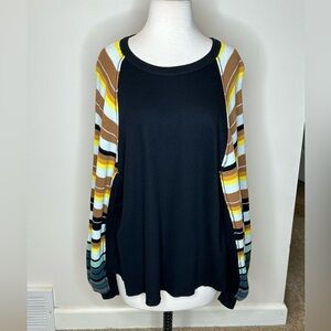 We The Free Waffle Knit Top Size S Oversized